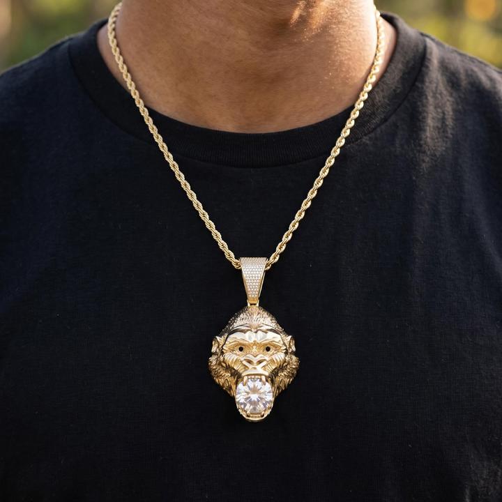 Iced Out Gorilla Pendant