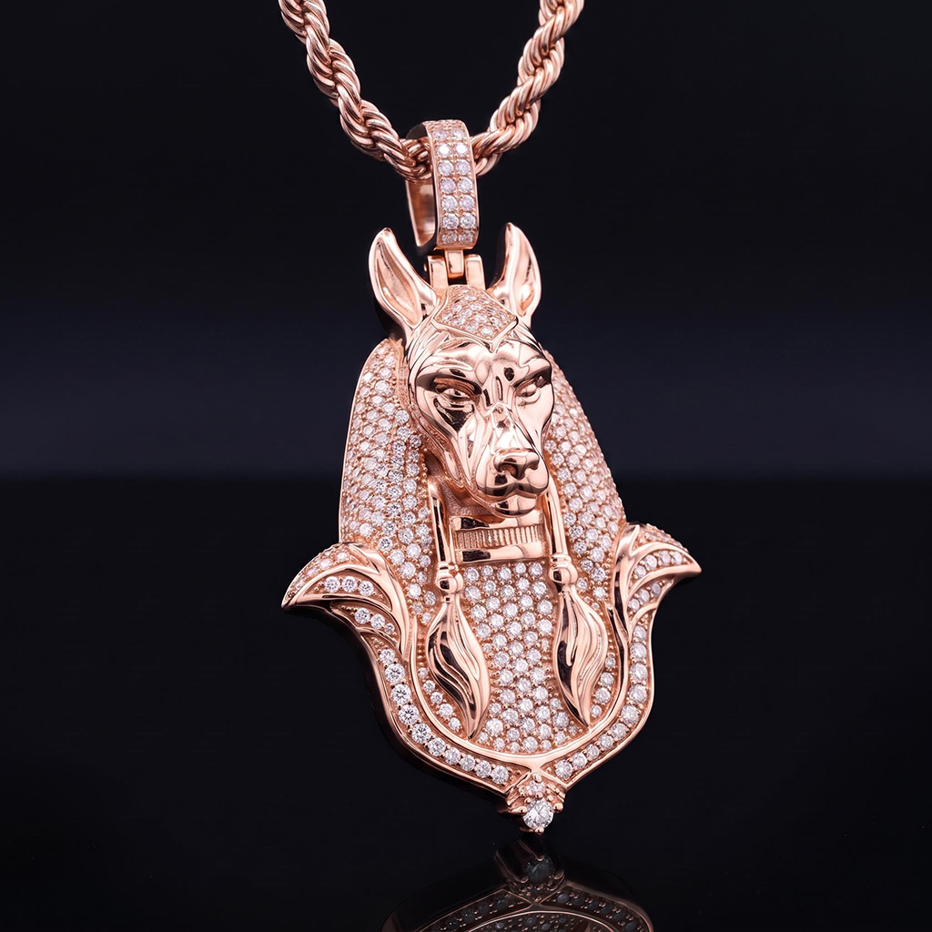 Iced Out Egypt Anubis Pendant Iced Out Egypt Anubis Pendant