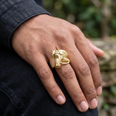 Iced Out Horse Ring