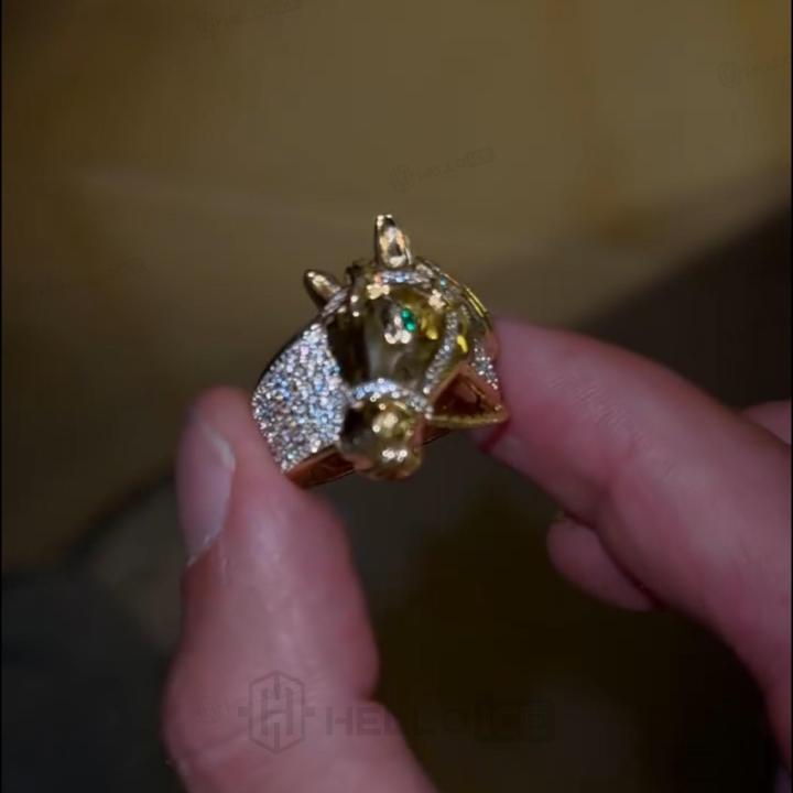 Iced Out Horse Ring Iced Out Horse Ring