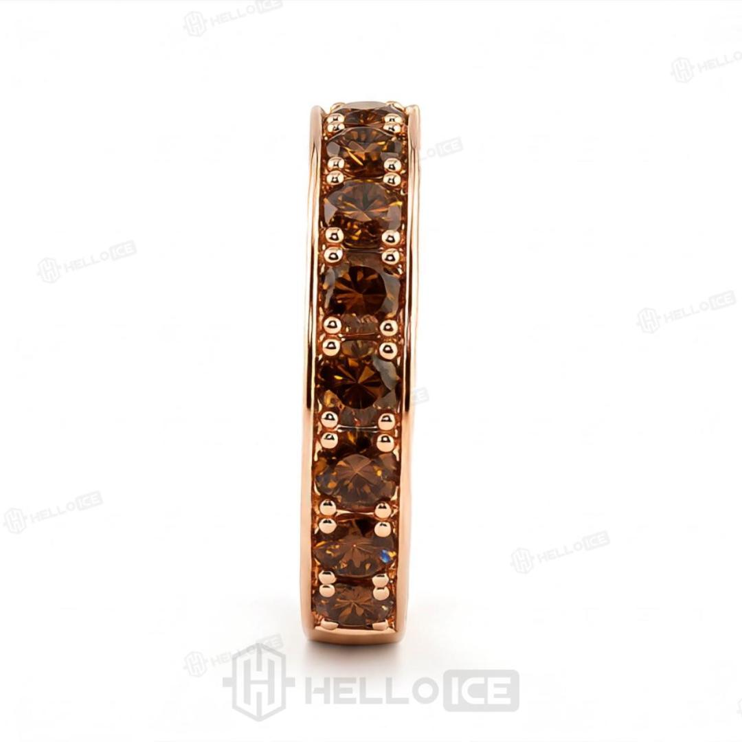 2.46 ct.tw. Round Coffee Chocolate Hidden Pavé Band Ring 2.46 ct.tw. Round Coffee Chocolate Hidden Pavé Band Ring
