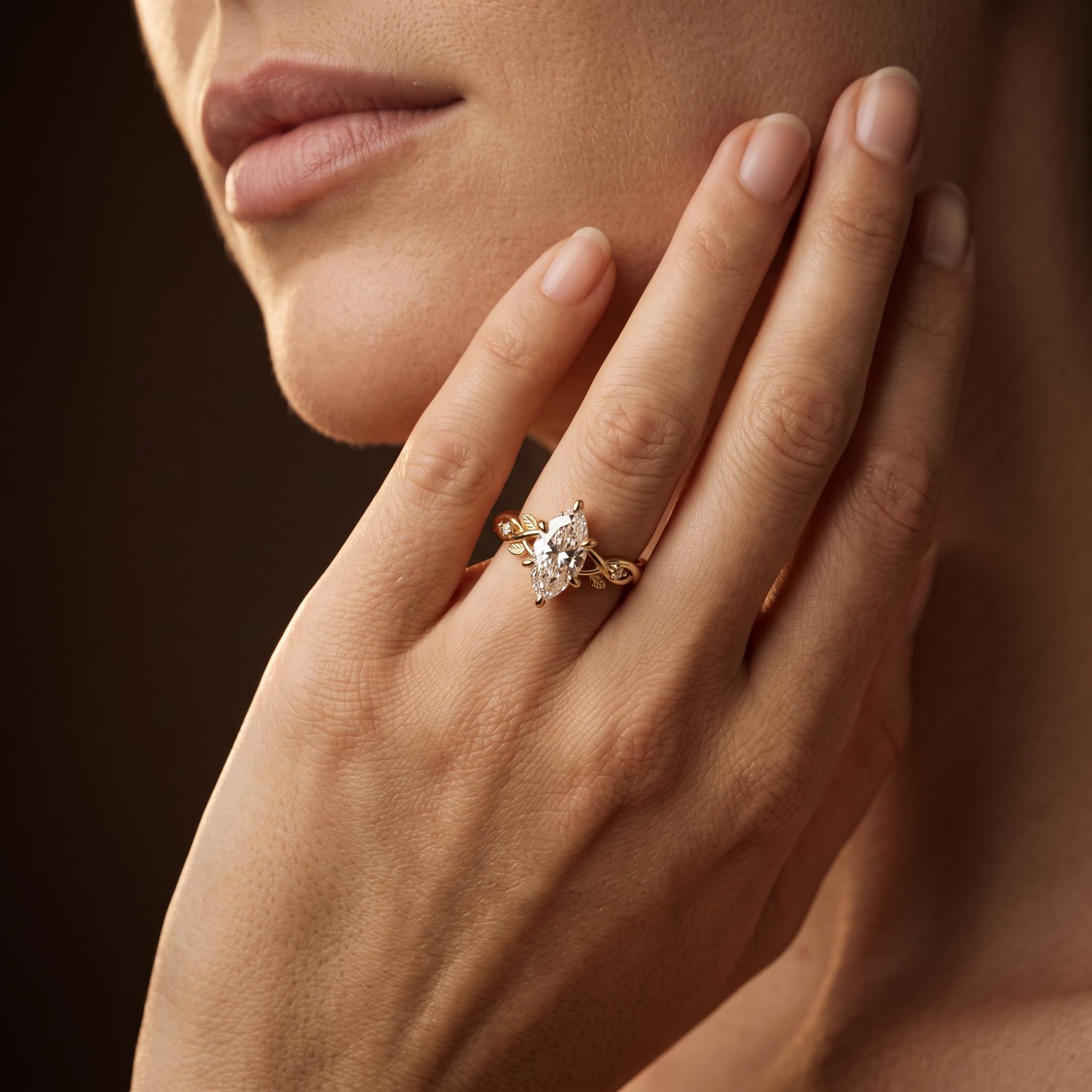3.03 ct.tw. Nature-inspired Marquise Cut Vine Ring 3.03 ct.tw. Nature-inspired Marquise Cut Vine Ring