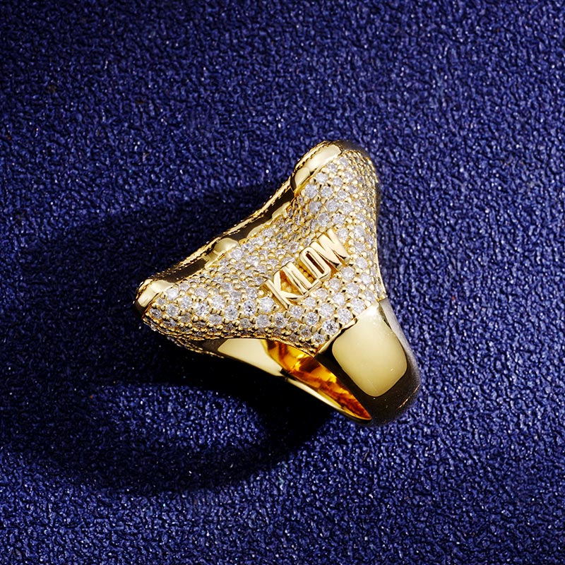 Custom S925 & VVS1 Baguette Moissanite Letter Ring Deposit