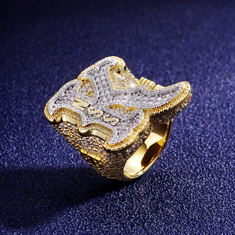 Custom S925 & VVS1 Baguette Moissanite Letter Ring Deposit