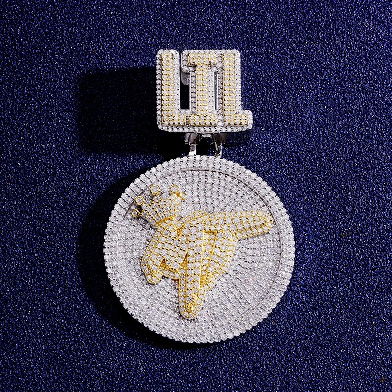 Custom S925 & VVS1 Moissanite Letter & Logo Pendant Deposit
