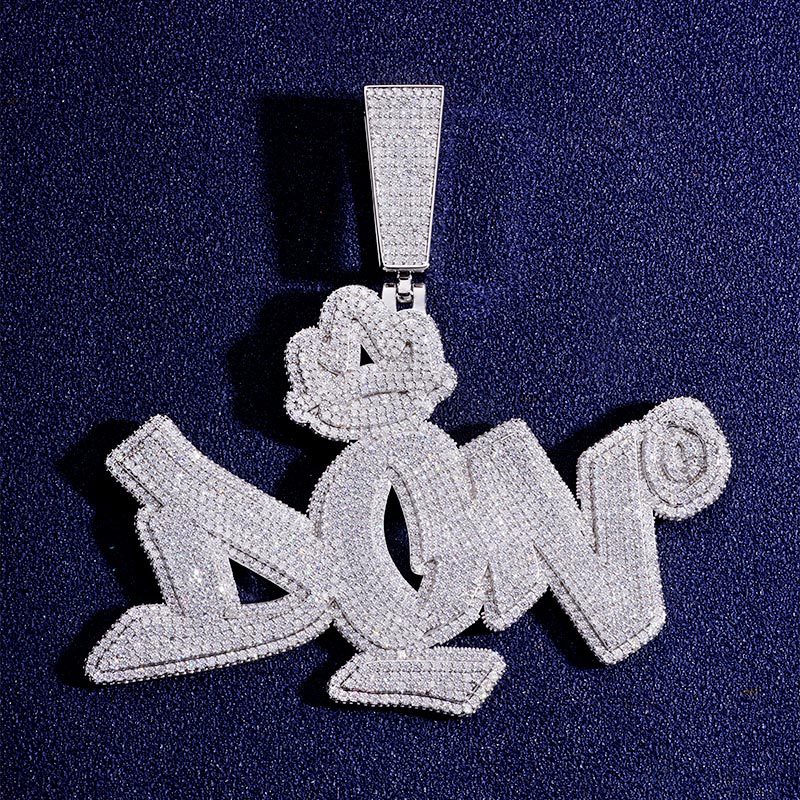Custom S925 & VVS1 Moissanite Letter Pendant Deposit