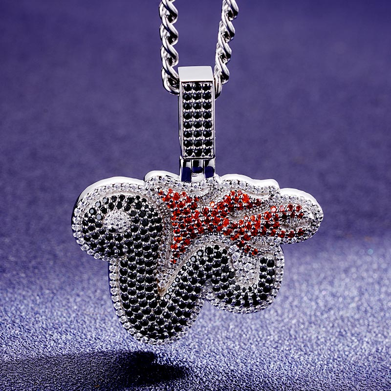 Custom S925 Iced Unique Snake Pendant Deposit