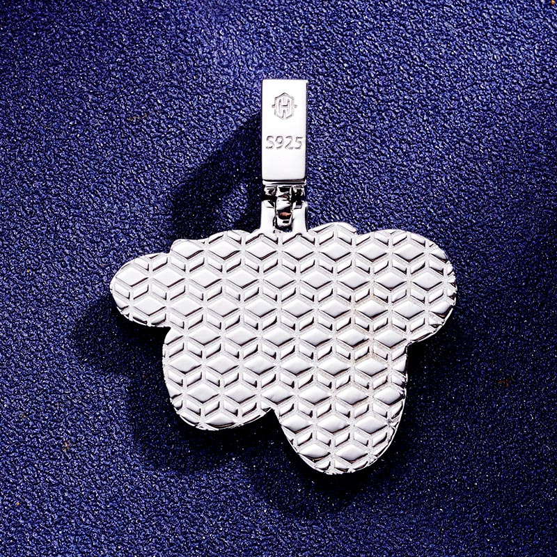 Custom S925 Iced Unique Snake Pendant Deposit