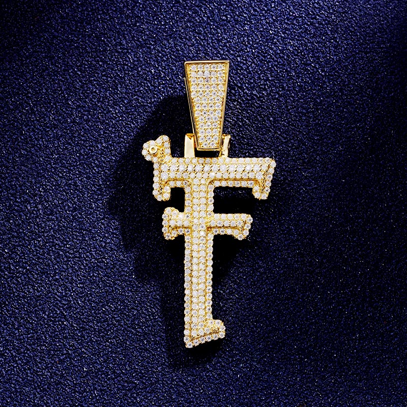 Custom S925 & VVS1 Moissanite Letter Pendant Deposit