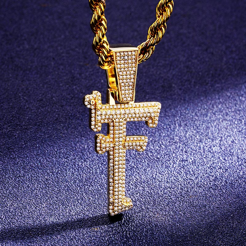 Custom S925 & VVS1 Moissanite Letter Pendant Deposit
