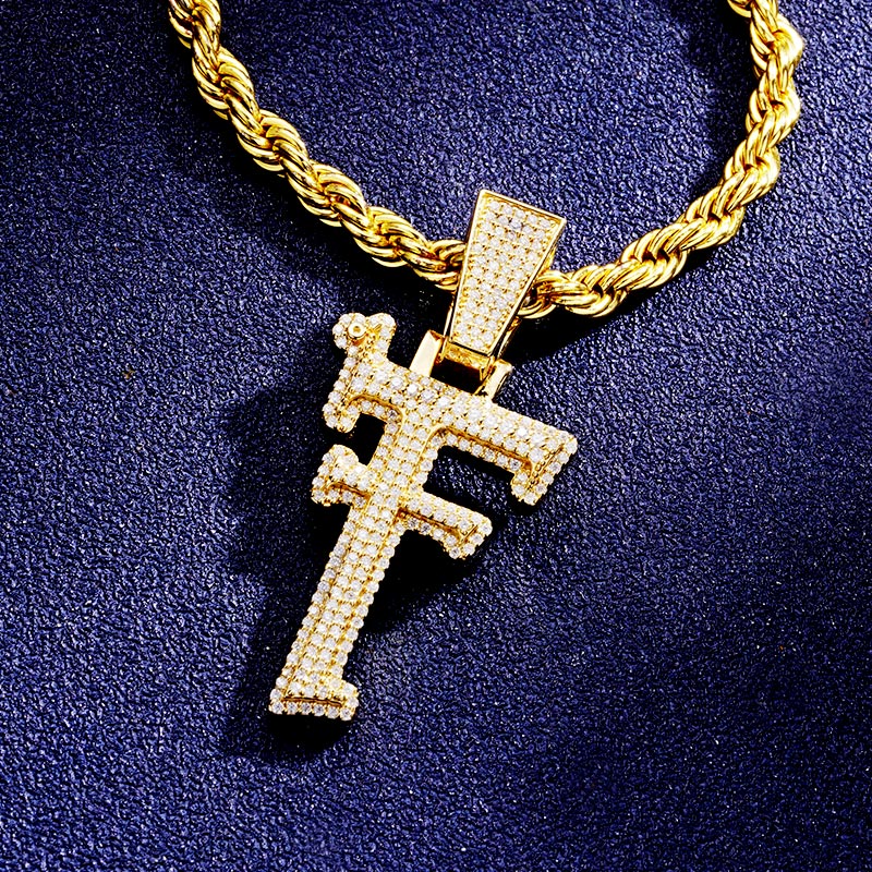 Custom S925 & VVS1 Moissanite Letter Pendant Deposit