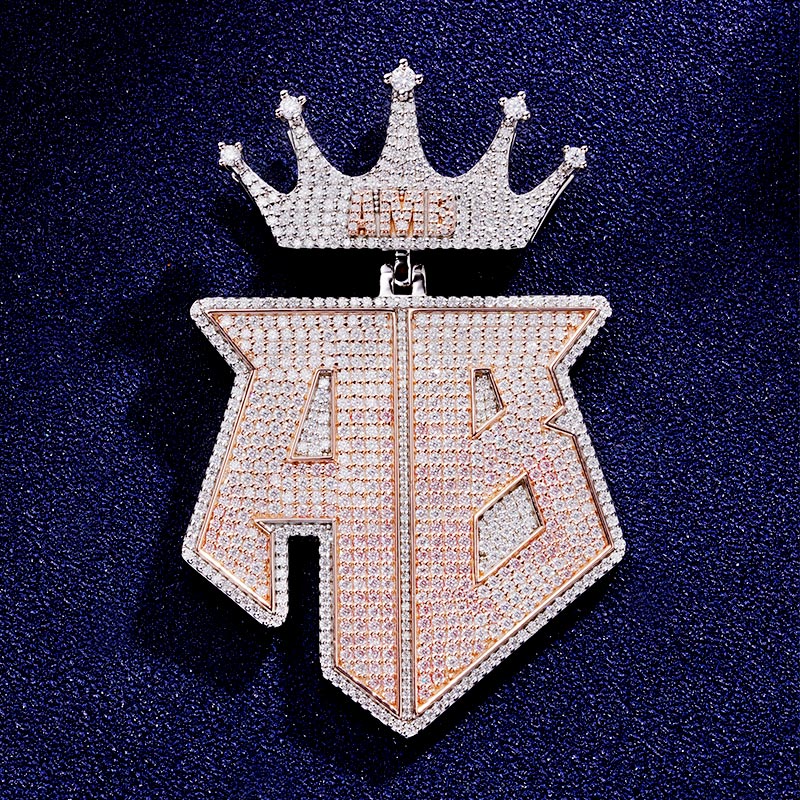 Custom S925 & VVS1 Moissanite Letter Pendant Deposit