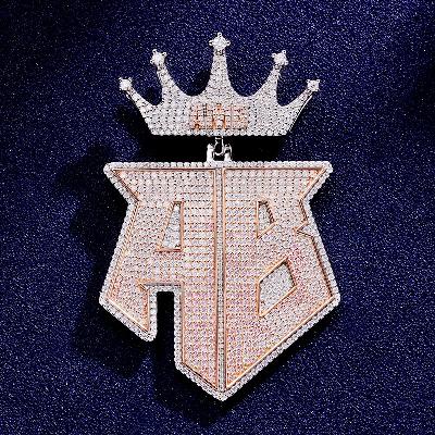 Custom S925 & VVS1 Moissanite Letter Pendant Deposit