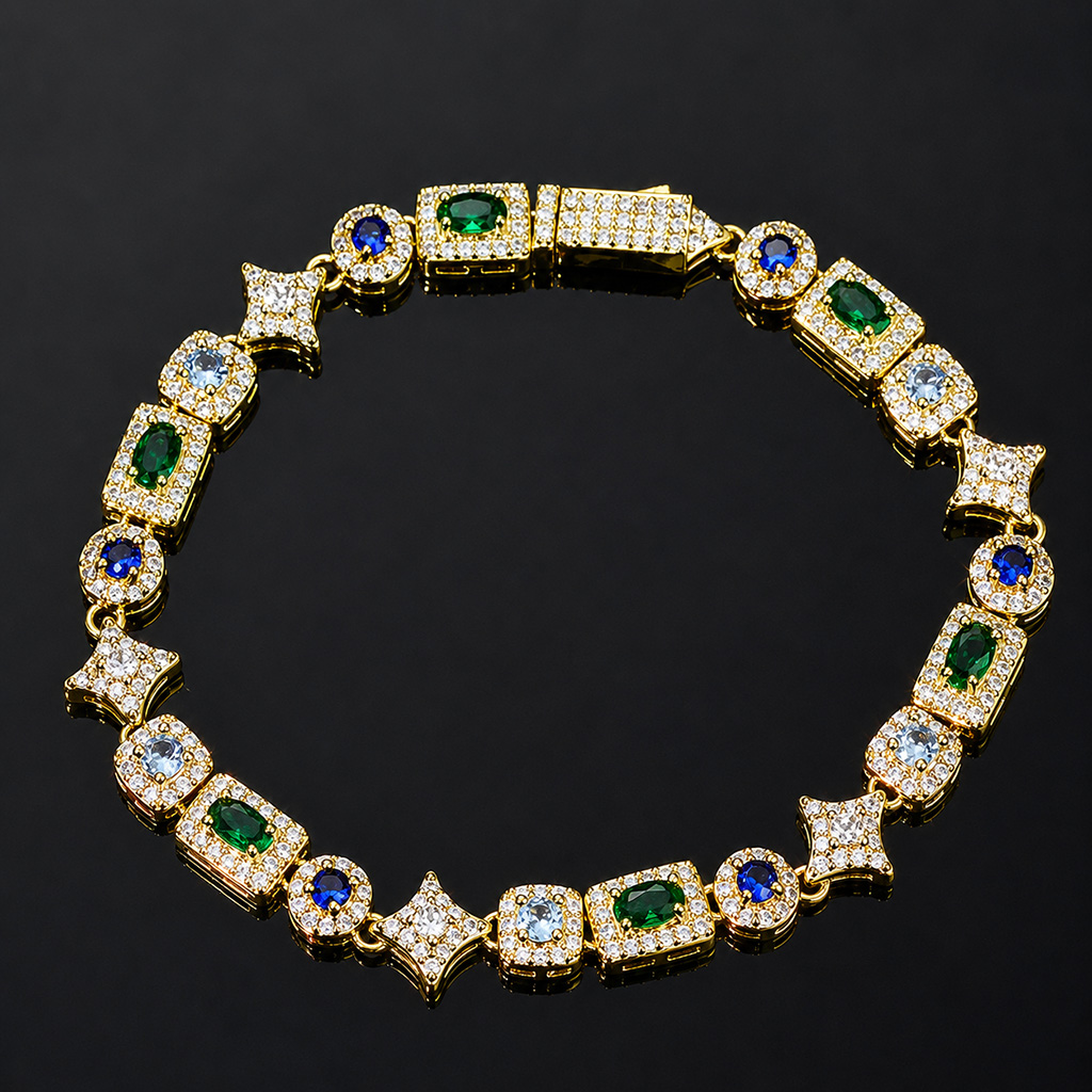 Iced Out 6mm Multi-color Tennis Bracelet Iced Out 6mm Multi-color Tennis Bracelet