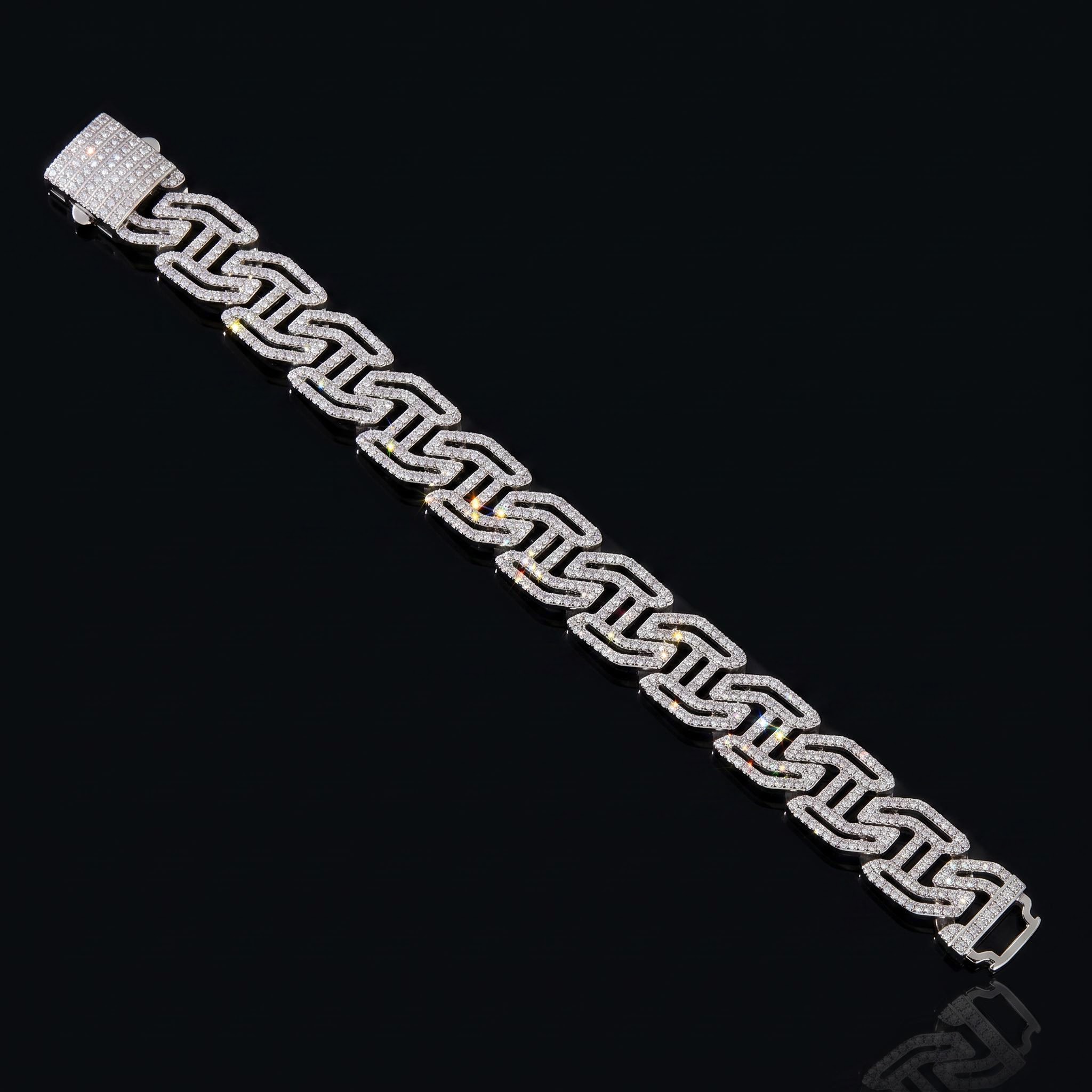 16mm Iced Out Cuban Link Bracelet 16mm Iced Out Cuban Link Bracelet