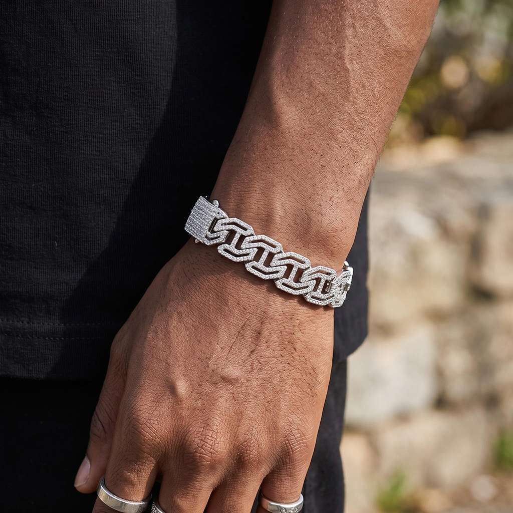 16mm Iced Out Cuban Link Bracelet 16mm Iced Out Cuban Link Bracelet