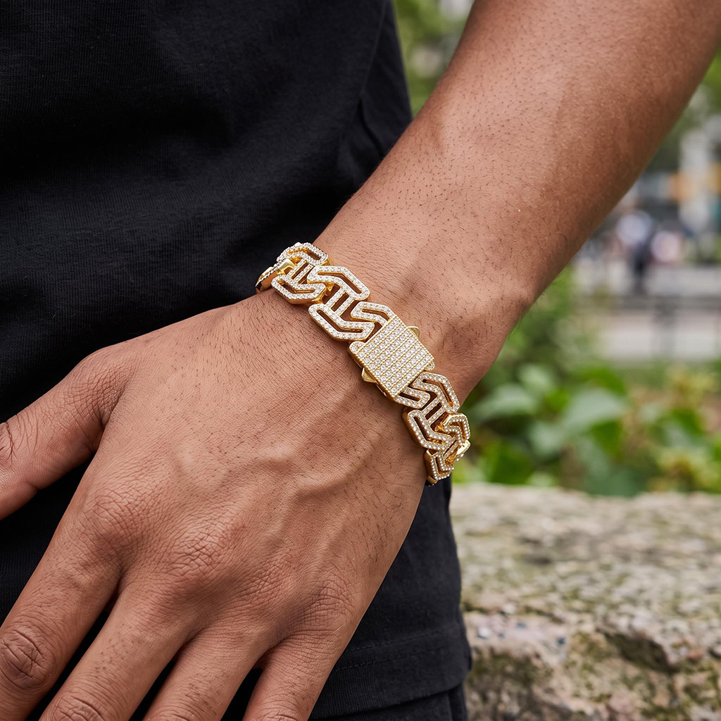16mm Iced Out Cuban Link Bracelet 16mm Iced Out Cuban Link Bracelet