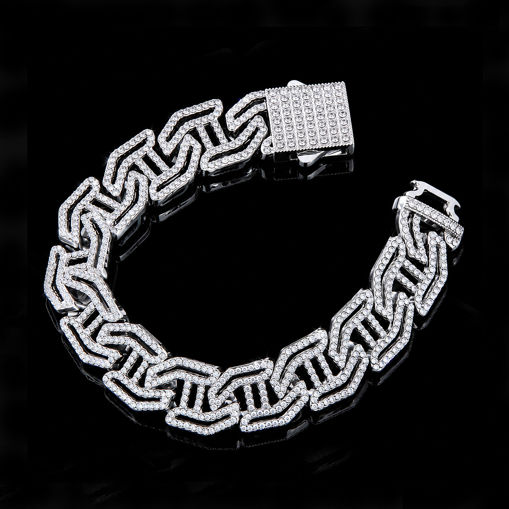16mm Iced Out Cuban Link Bracelet 16mm Iced Out Cuban Link Bracelet