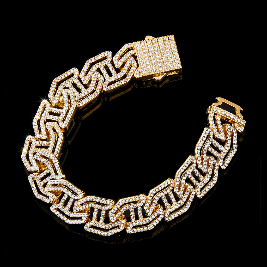 16mm Iced Out Cuban Link Bracelet 16mm Iced Out Cuban Link Bracelet