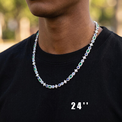 Iced Out 6mm Multi-color Tennis Chain