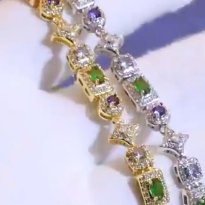 Iced Out 6mm Multi-color Tennis Chain Iced Out 6mm Multi-color Tennis Chain