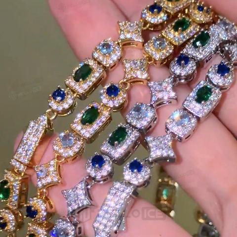 Iced Out 6mm Multi-color Tennis Chain Iced Out 6mm Multi-color Tennis Chain