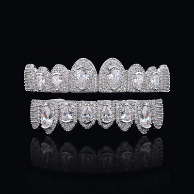 Iced Out Pear Cut Grillz Set