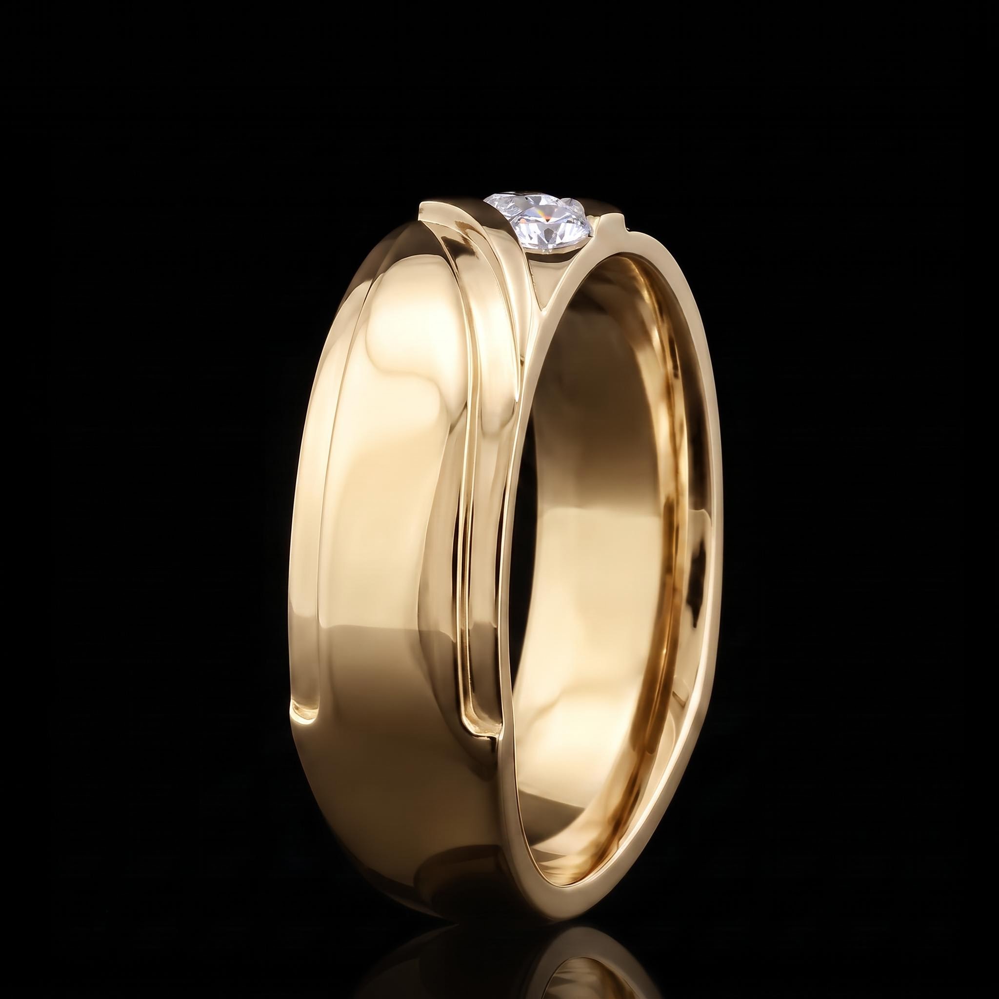 925 Silver & VVS1 Moissanite Round Channel-set Band Ring 925 Silver & VVS1 Moissanite Round Channel-set Band Ring