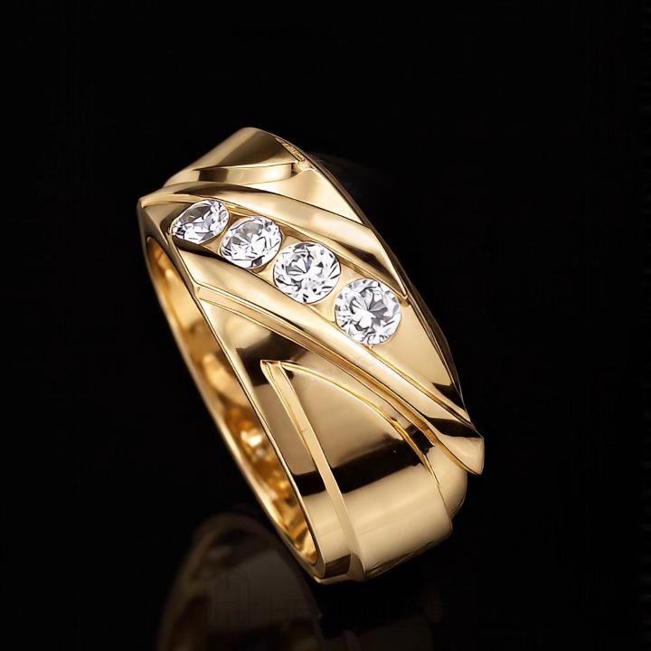 925 Silver & VVS1 Moissanite Round Channel-set Band Ring