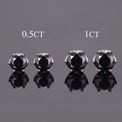 925 Silver & VVS1 Moissanite 5 Stone Band Ring 2 tcw