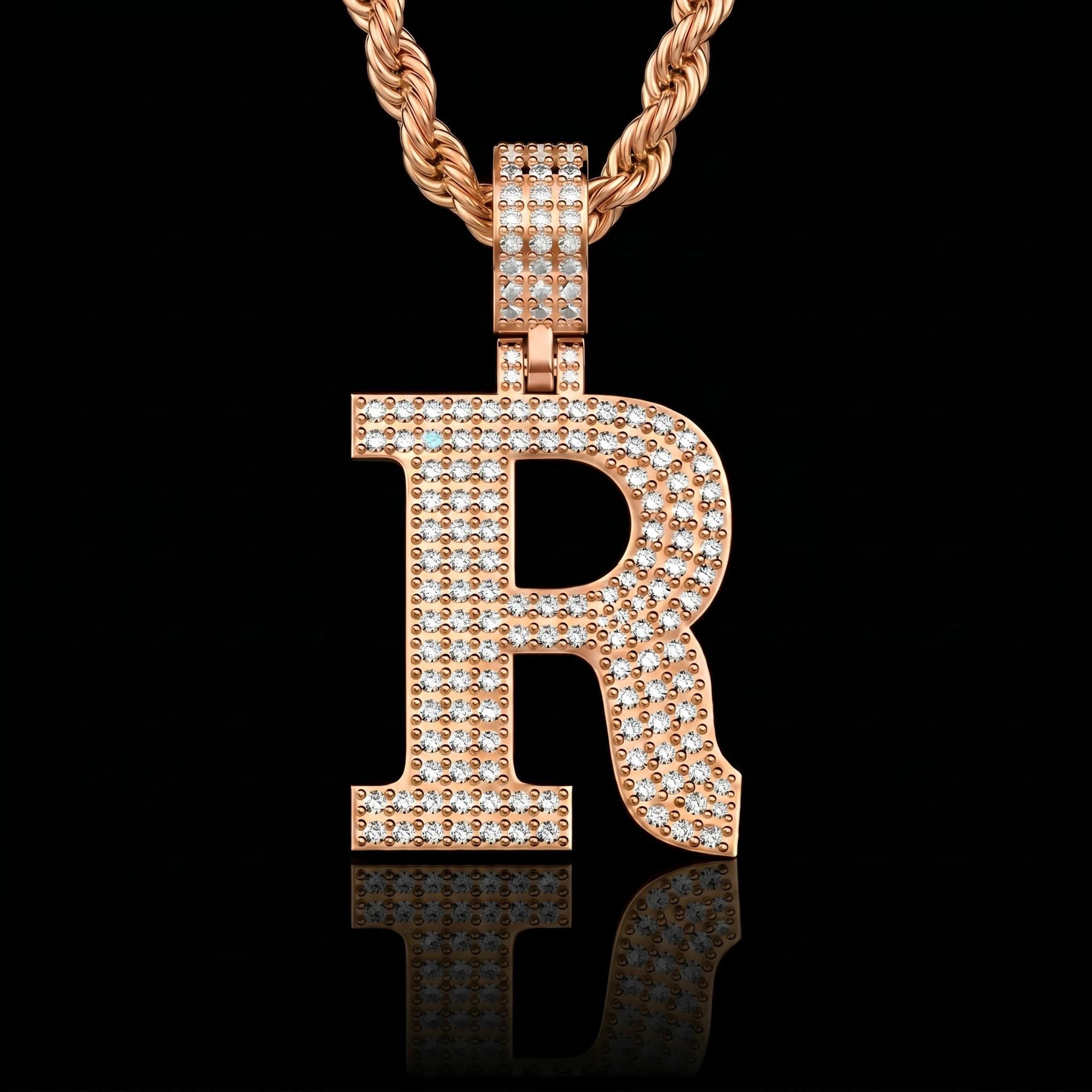 Iced Out A-Z 26 Letters Pendant Iced Out A-Z 26 Letters Pendant