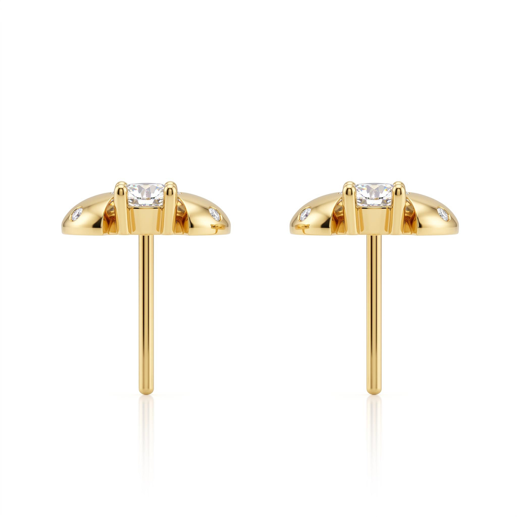 1.38 ct.tw. Cute Ladybug Multi-cut Stud Earrings 1.38 ct.tw. Cute Ladybug Multi-cut Stud Earrings