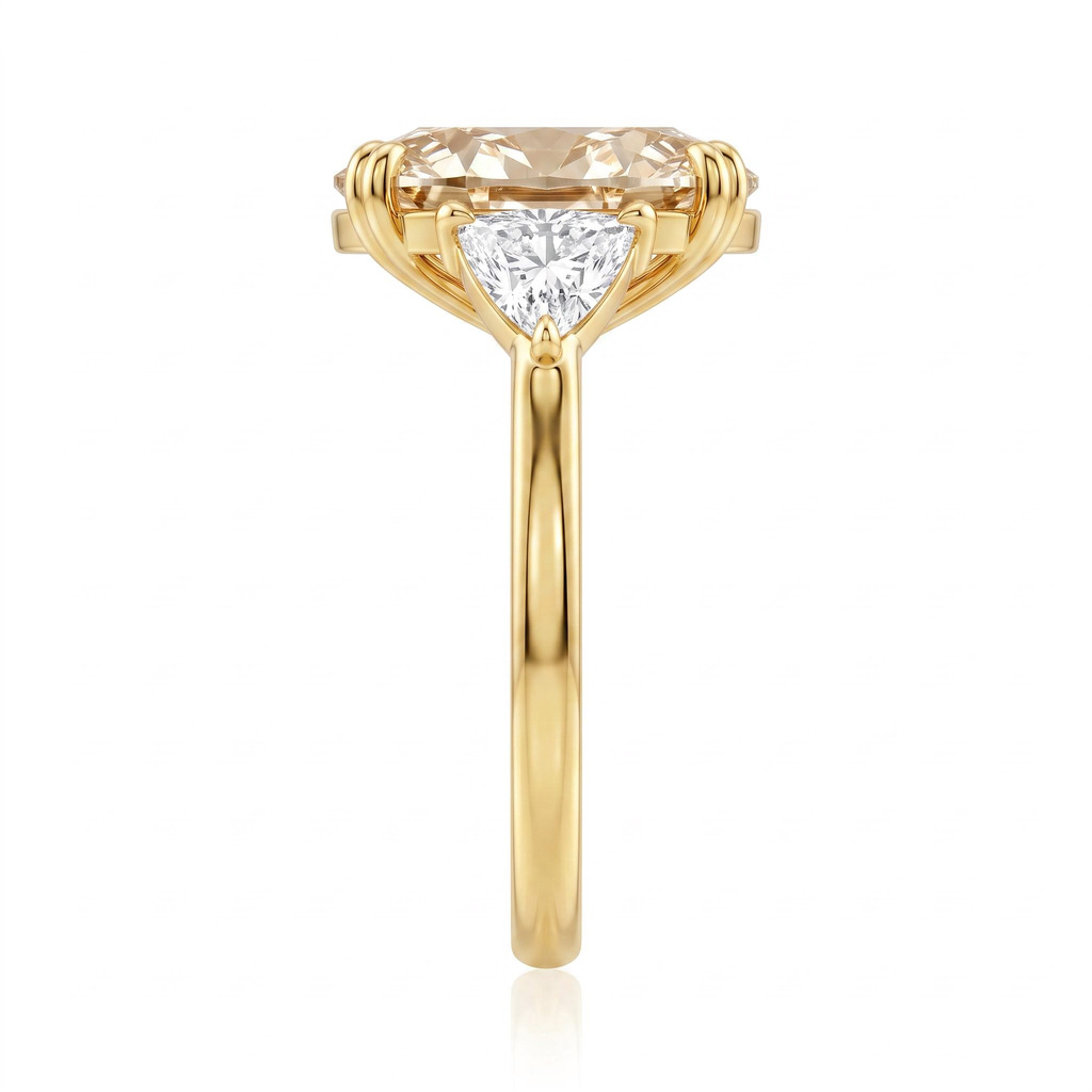 11.9ct.tw. Oval Champagne Ring 11.9ct.tw. Oval Champagne Ring