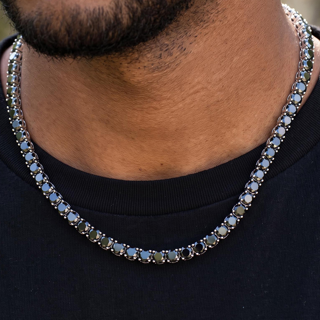 5mm Black Tennis Chain 5mm Black Tennis Chain