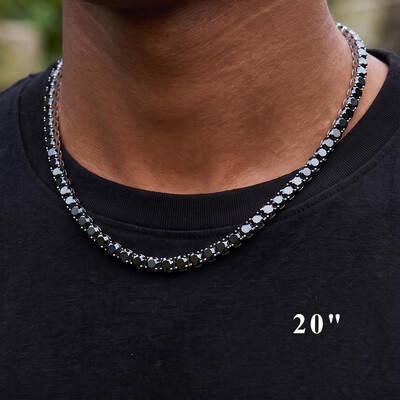 5mm Black Tennis Chain