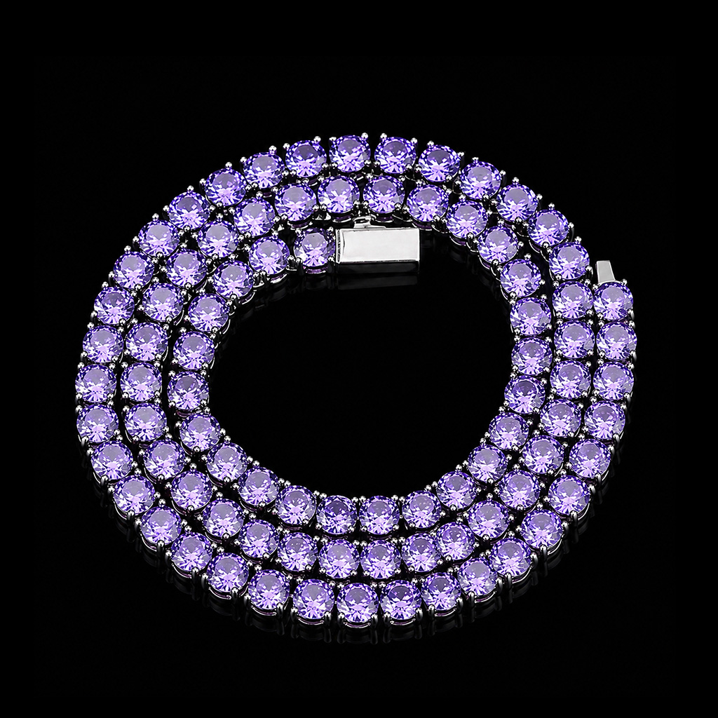 5mm Purple Tennis Chain 5mm Purple Tennis Chain