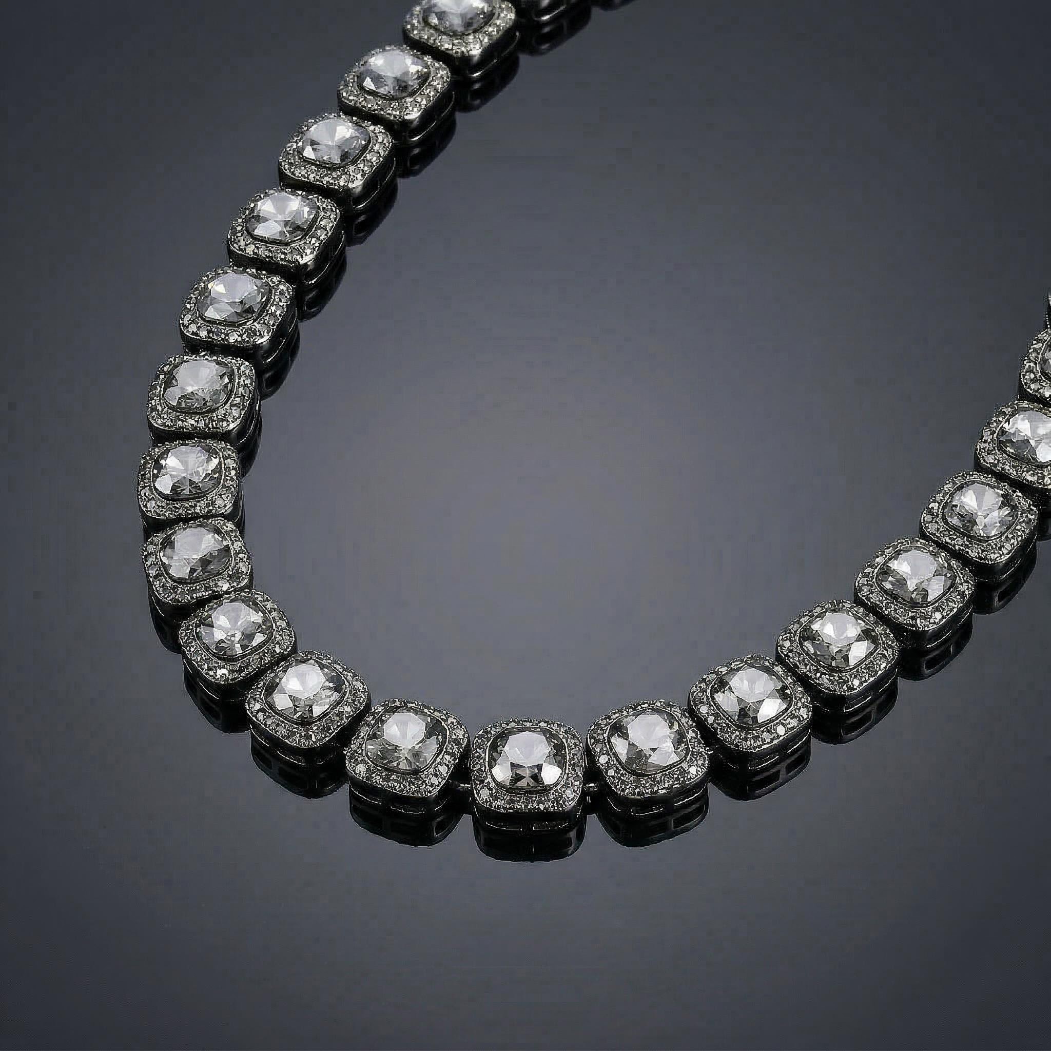 12mm Black Clustered Tennis Chain and Bracelet Set 12mm Black Clustered Tennis Chain and Bracelet Set