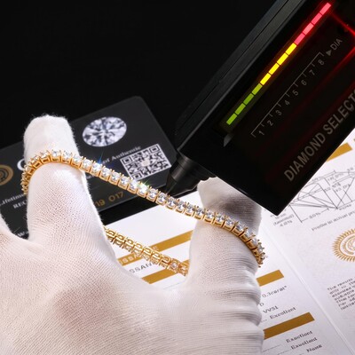 3mm/4mm/5mm Moissanite Tennis Bracelet