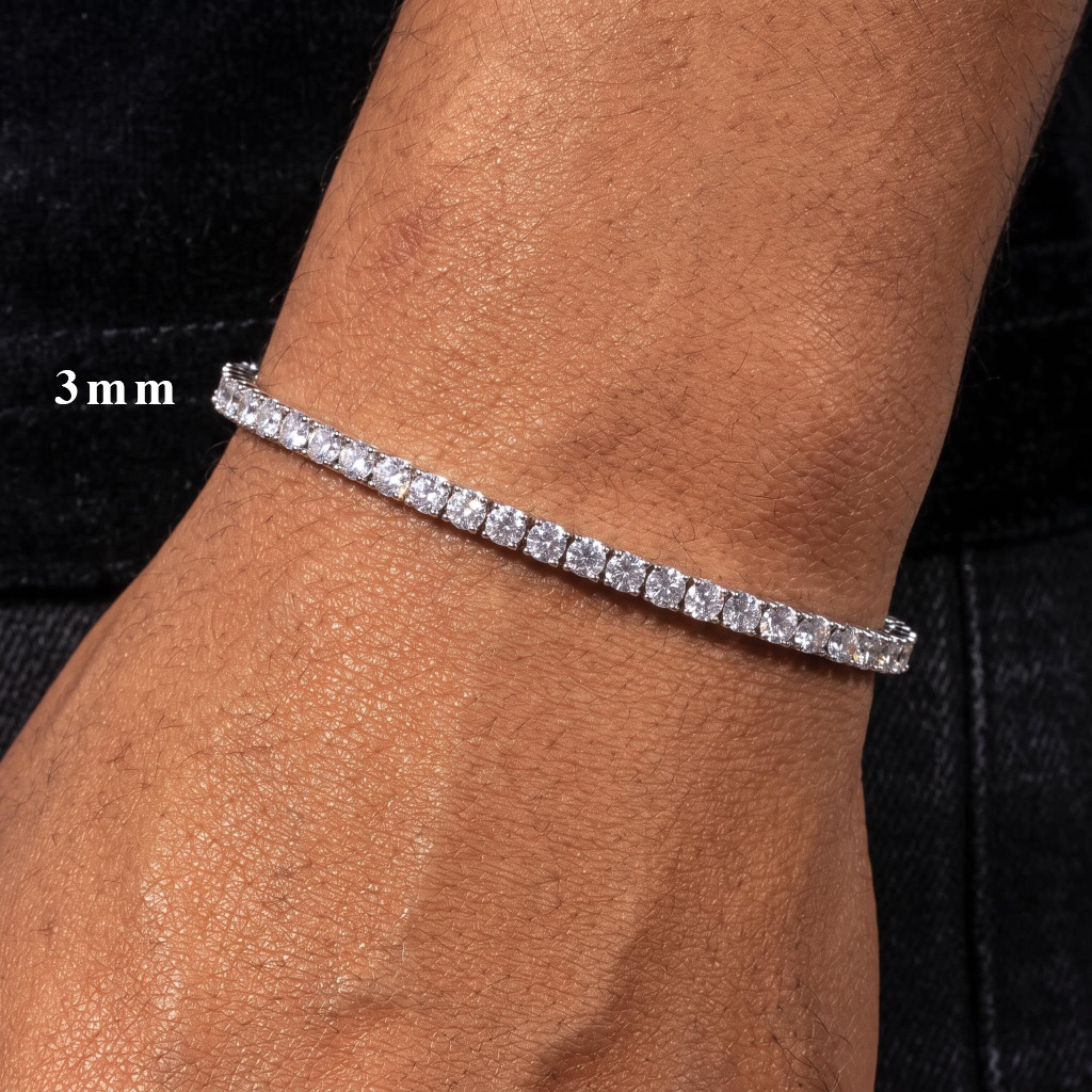 3mm/4mm/5mm Moissanite Tennis Bracelet