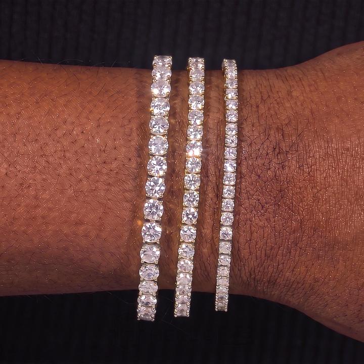 3mm/4mm/5mm Moissanite Tennis Bracelet 3mm/4mm/5mm Moissanite Tennis Bracelet