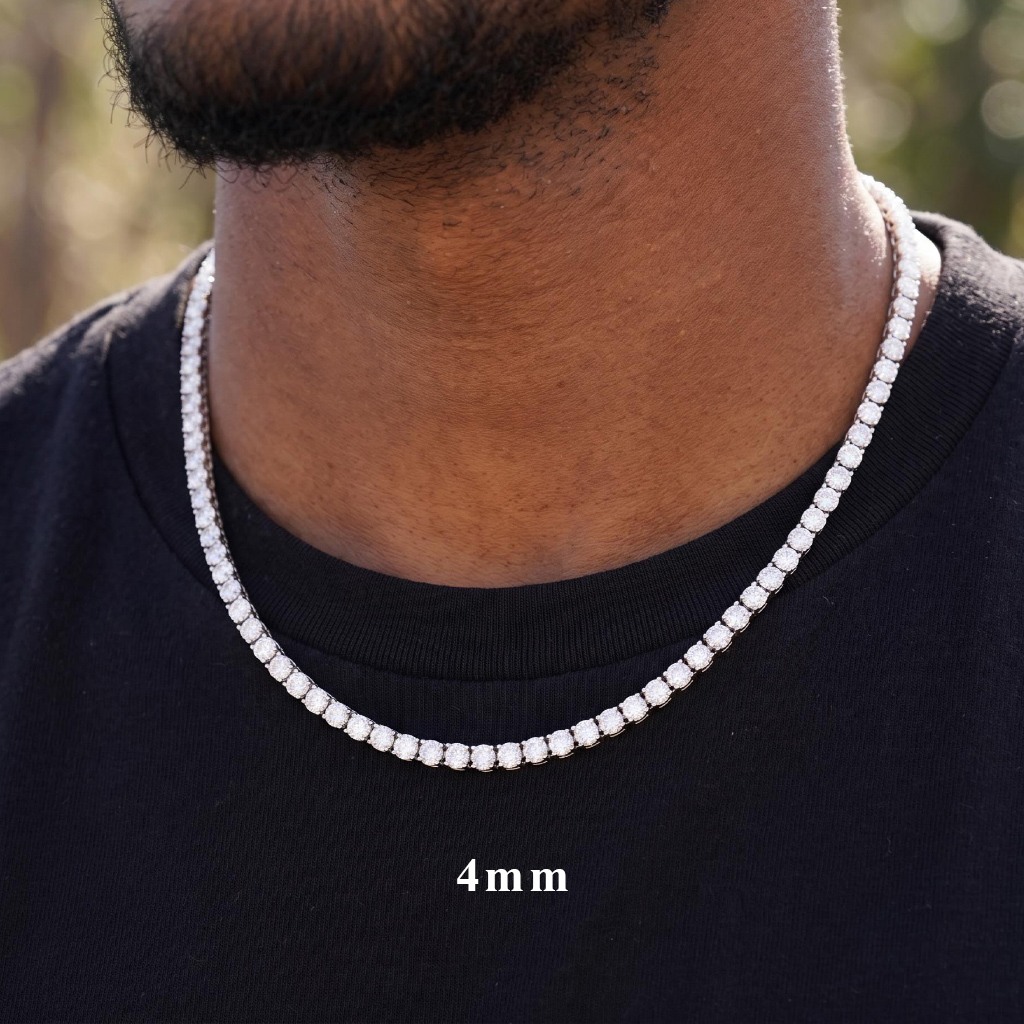 3mm/4mm/5mm Moissanite Tennis Chain 3mm/4mm/5mm Moissanite Tennis Chain