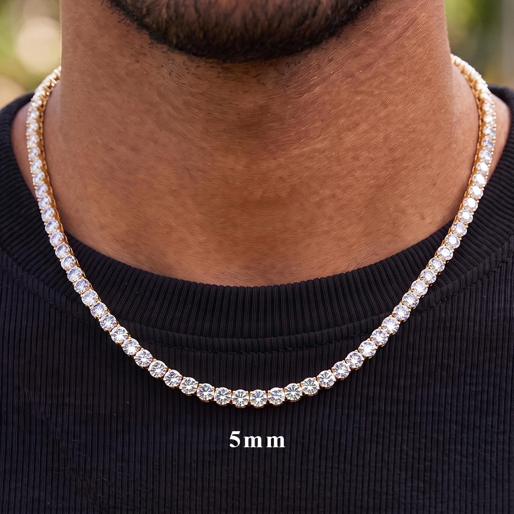 3mm/4mm/5mm Moissanite Tennis Chain 3mm/4mm/5mm Moissanite Tennis Chain