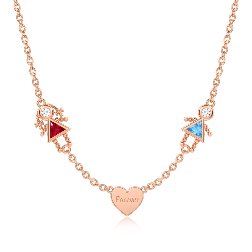 1.77 ct.tw. Customizable Name Braid Girl Bald Guy Birthstone Heart-shaped Necklace 1.77 ct.tw. Customizable Name Braid Girl Bald Guy Birthstone Heart-shaped Necklace