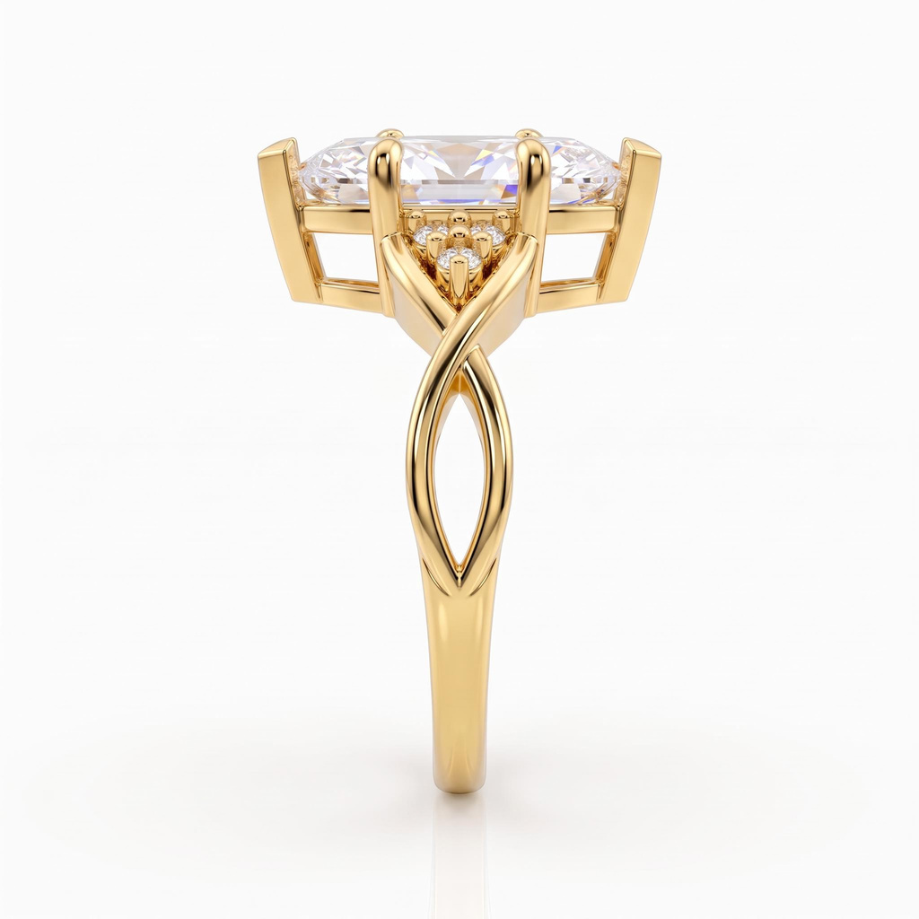 3.12 ct.tw. Twisted Shank Marquise Cut Statement Ring 3.12 ct.tw. Twisted Shank Marquise Cut Statement Ring