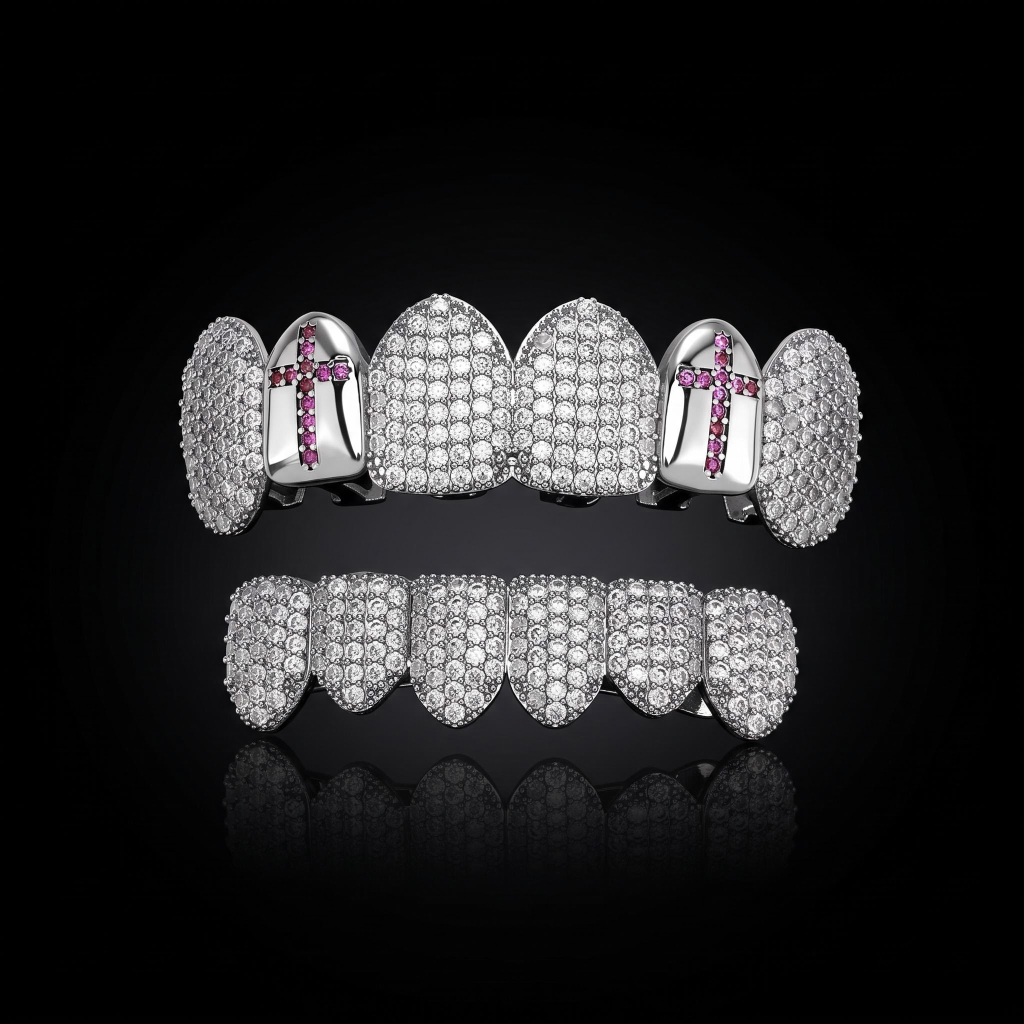 Iced Out Cross Grillz Set Iced Out Cross Grillz Set