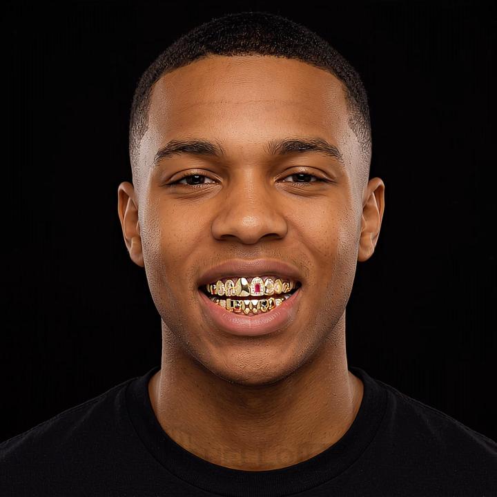 Iced Out Multi-Color Grillz Set