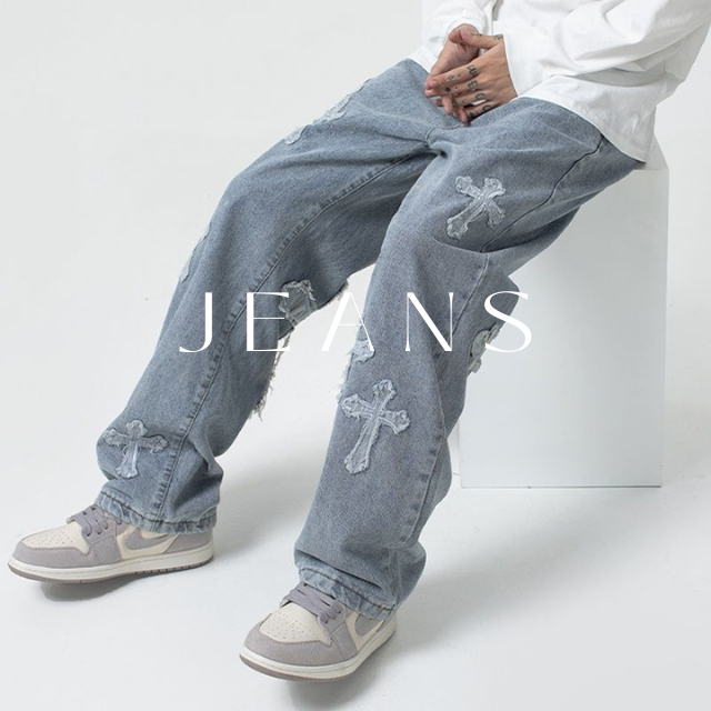 Unisex Street Fashion Jeans