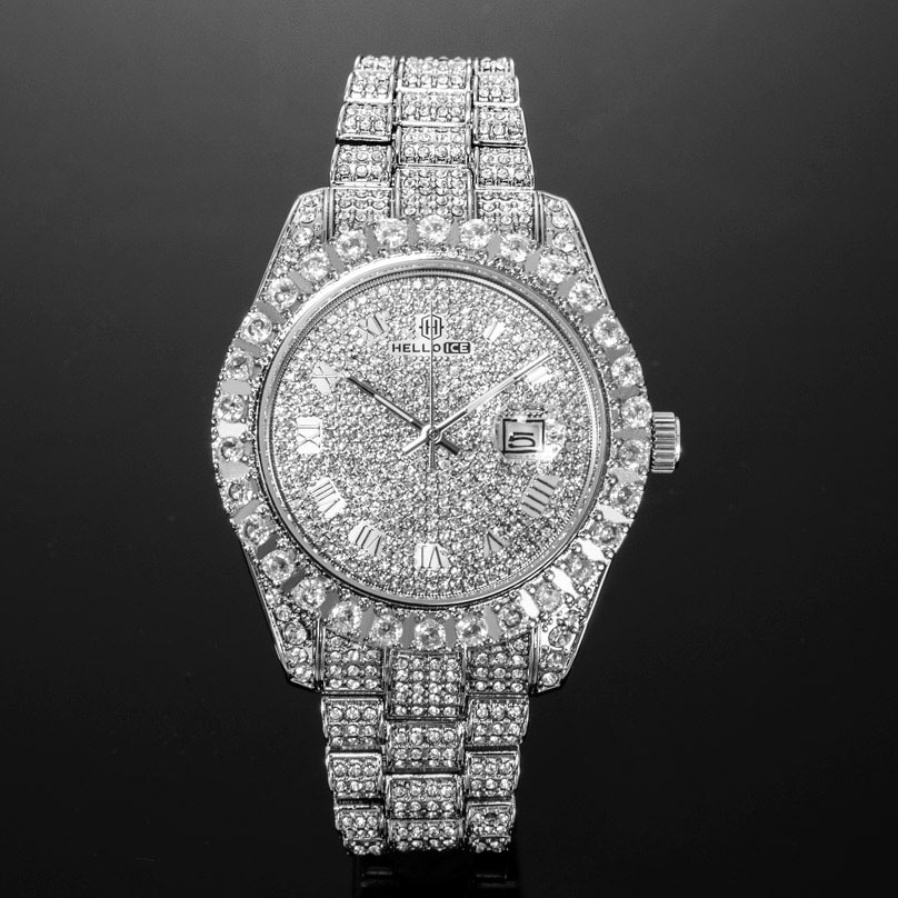 Iced Roman Watch